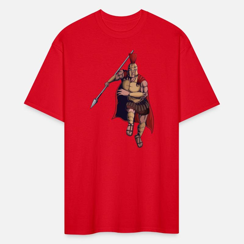 Spartan warrior mascot character design vector ill