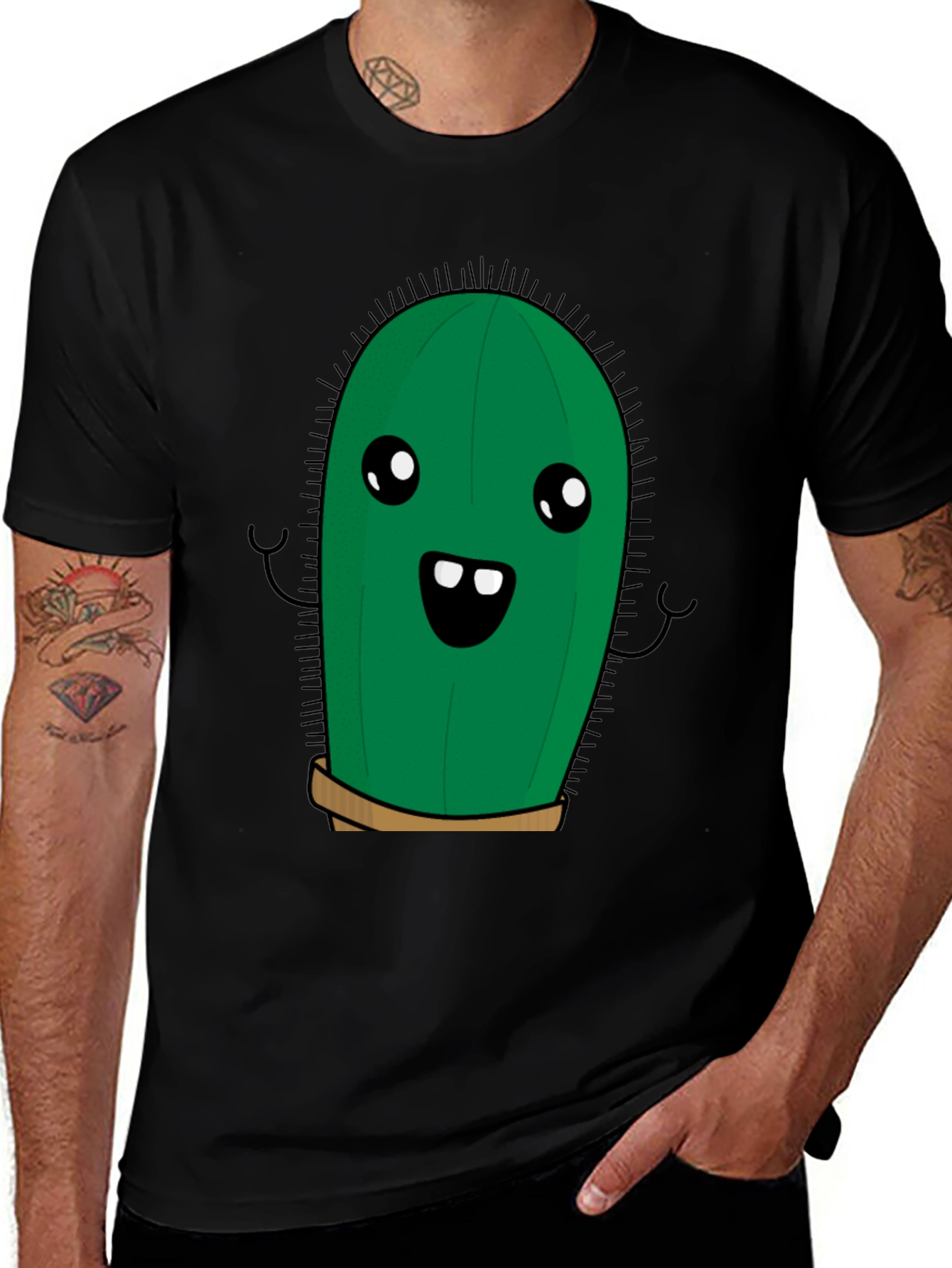 Cute Cactus Graphic Tee - Soft Cotton