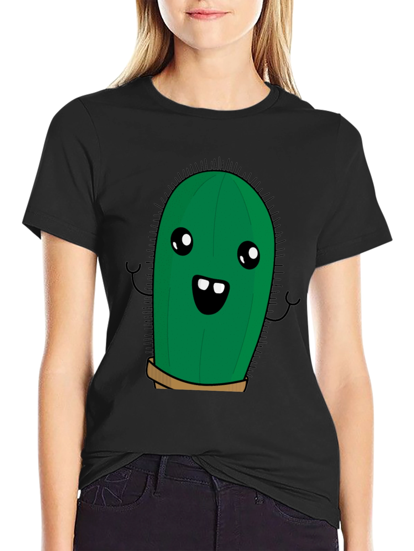 Cute Cactus Graphic Tee - Soft Cotton