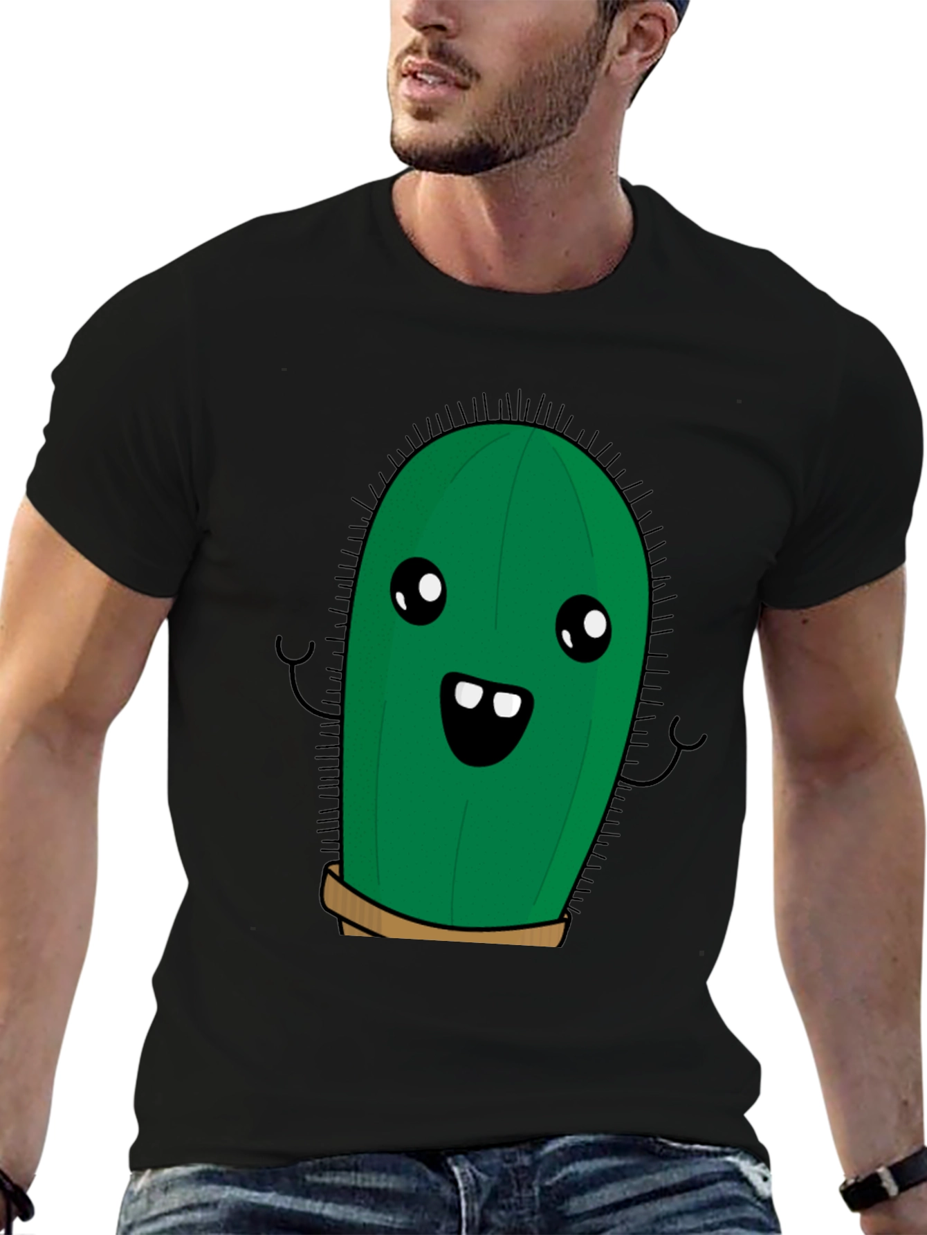 Cute Cactus Graphic Tee - Soft Cotton
