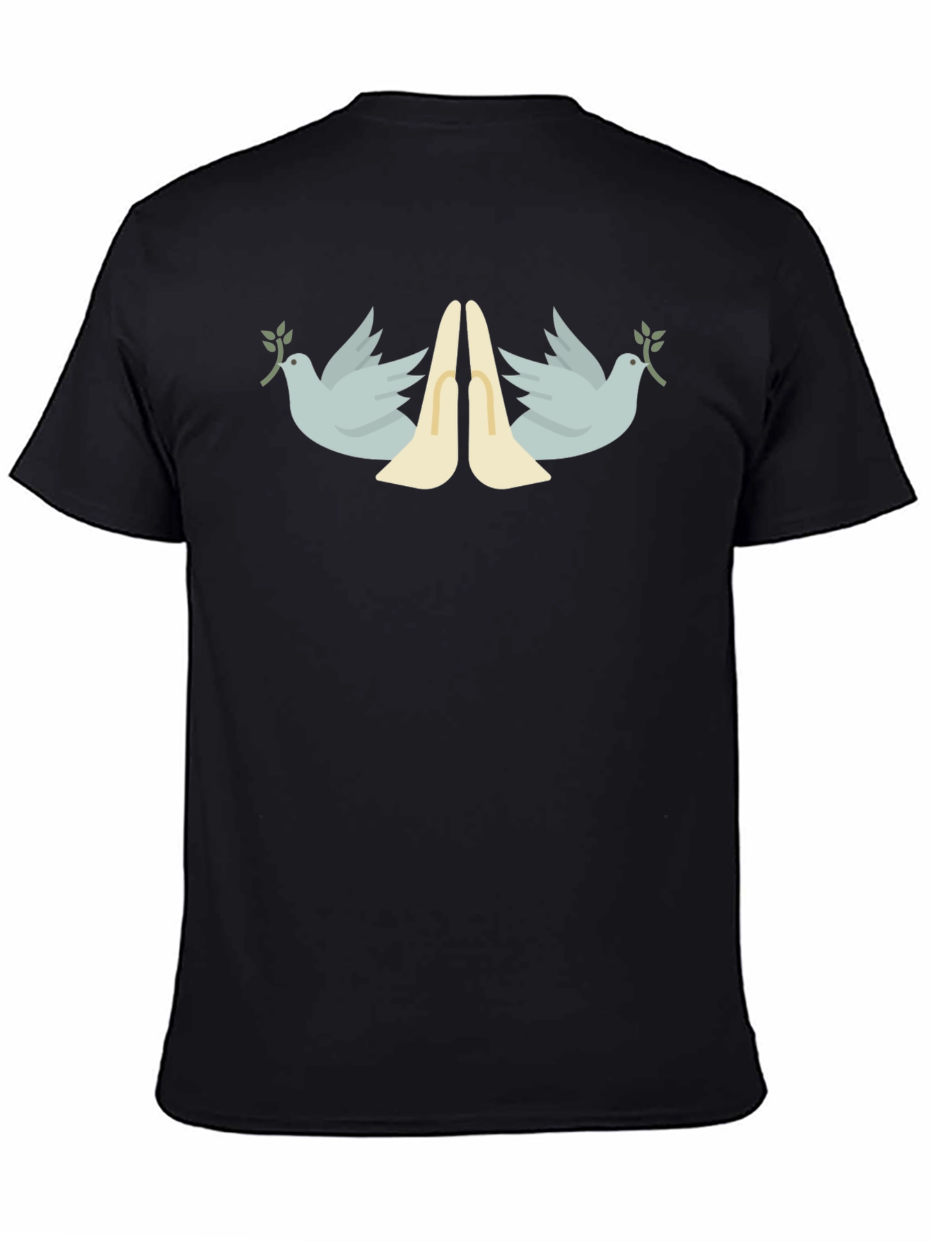 Peace Dove Graphic Tee - Unisex Black T-Shirt