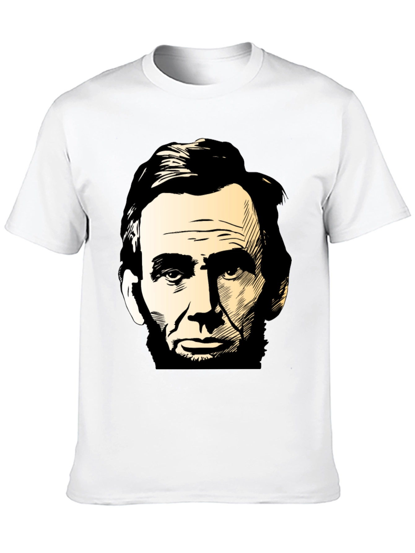 Abraham Lincoln Portrait Black T-Shirt
