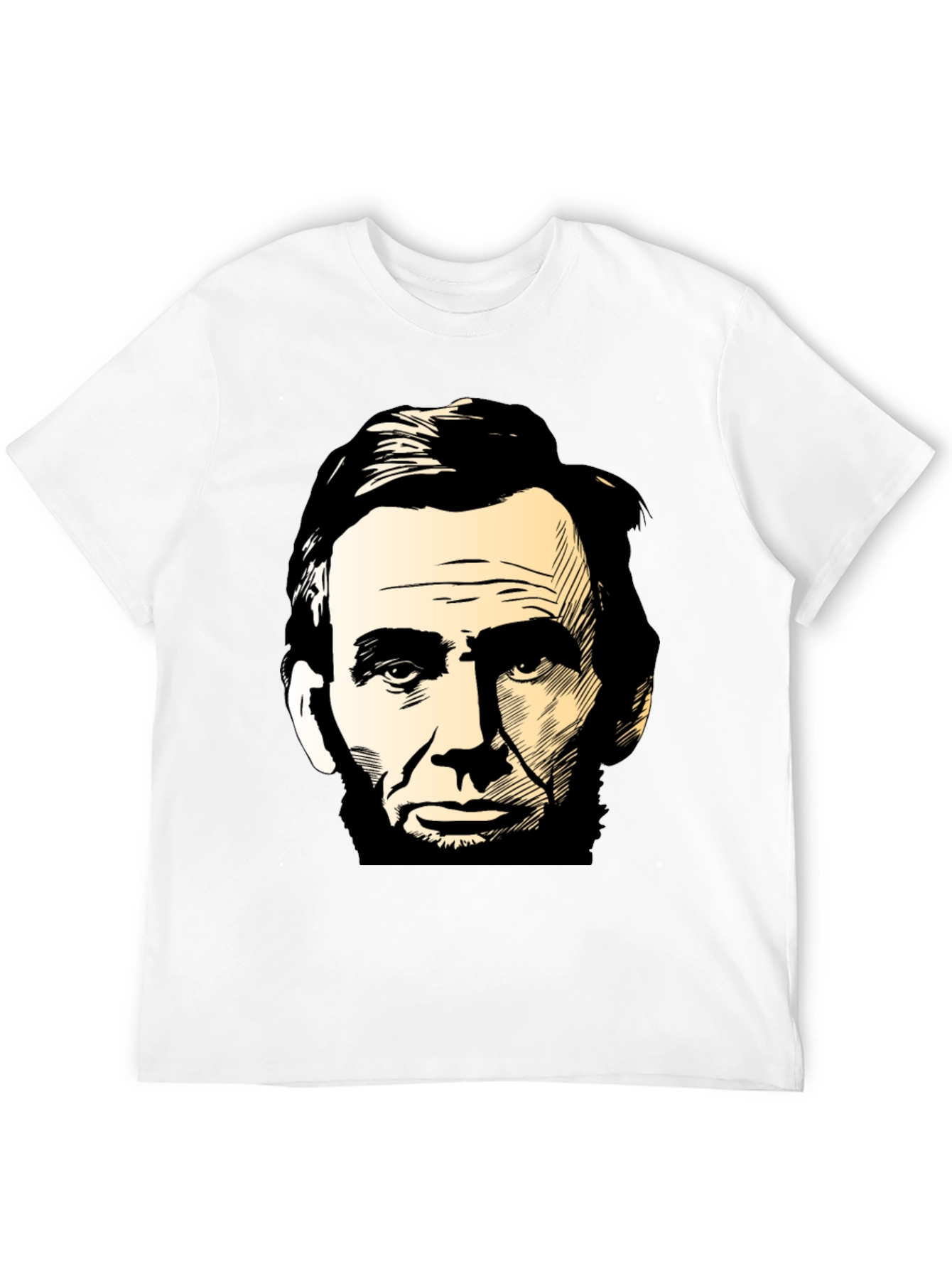 Abraham Lincoln Portrait Black T-Shirt