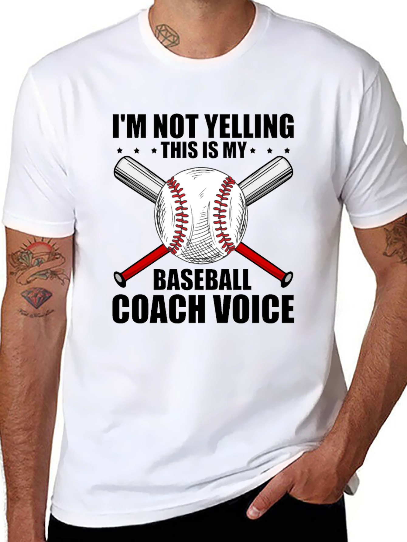 Baseball Coach Voice T-Shirt - Funny Baseball Tee