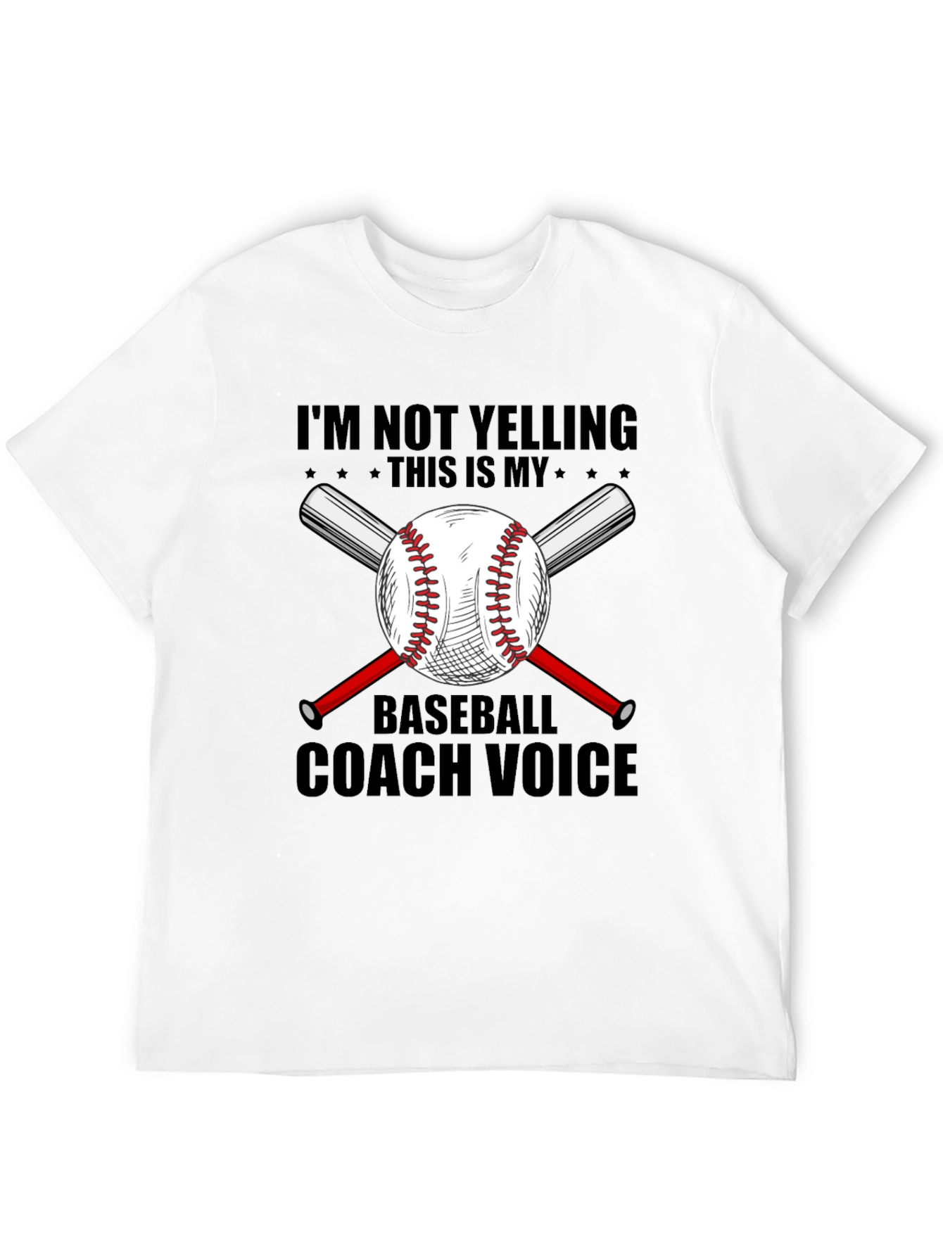 Baseball Coach Voice T-Shirt - Funny Baseball Tee