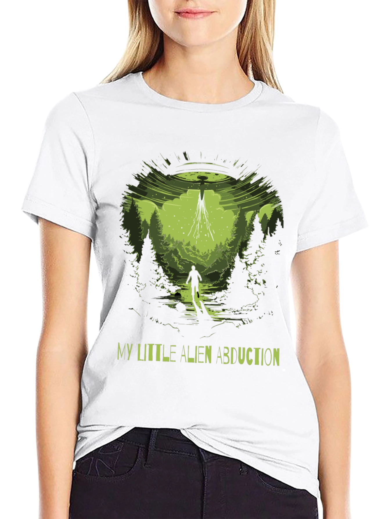 Alien Abduction Graphic T-Shirt