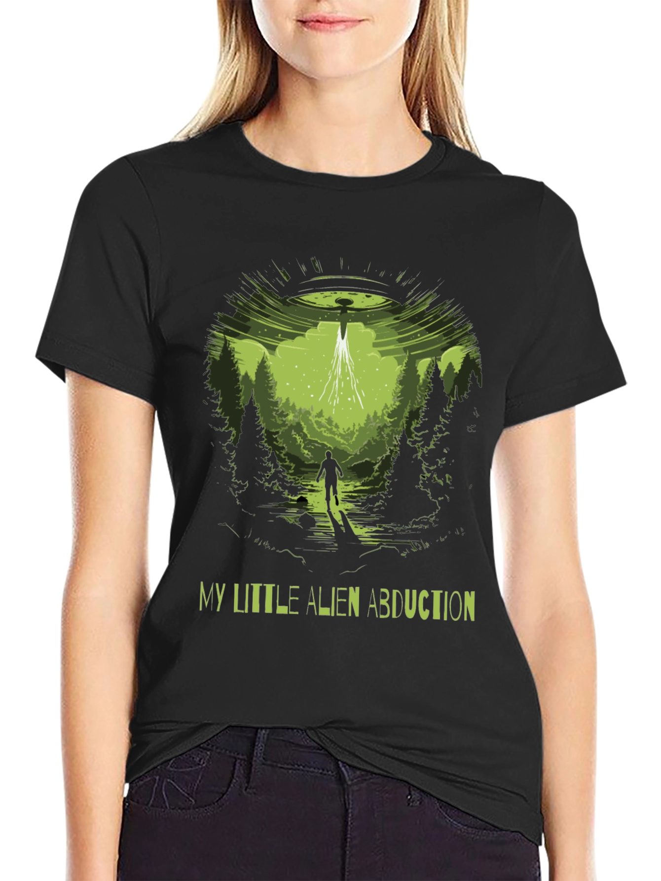 Alien Abduction Graphic T-Shirt