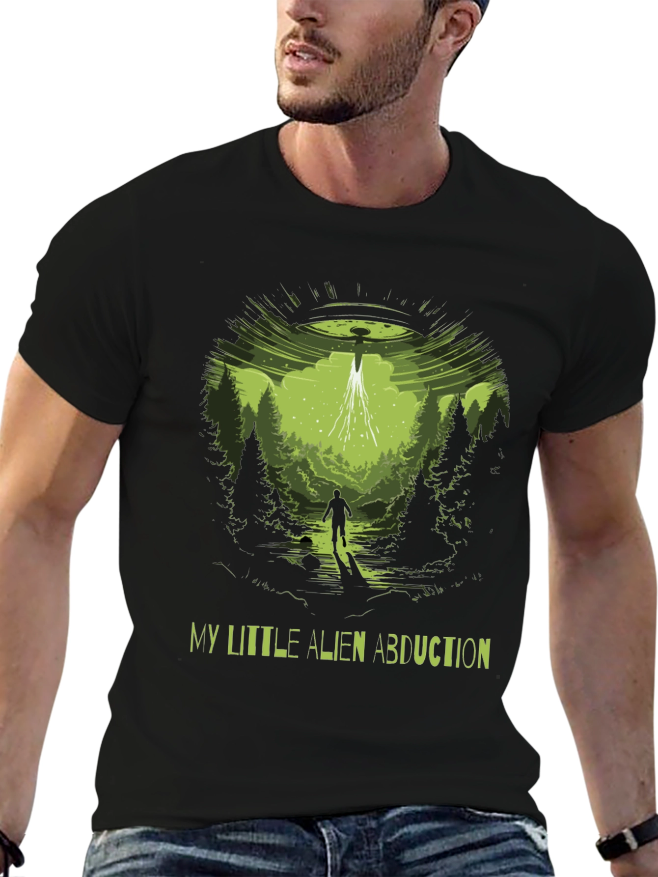 Alien Abduction Graphic T-Shirt