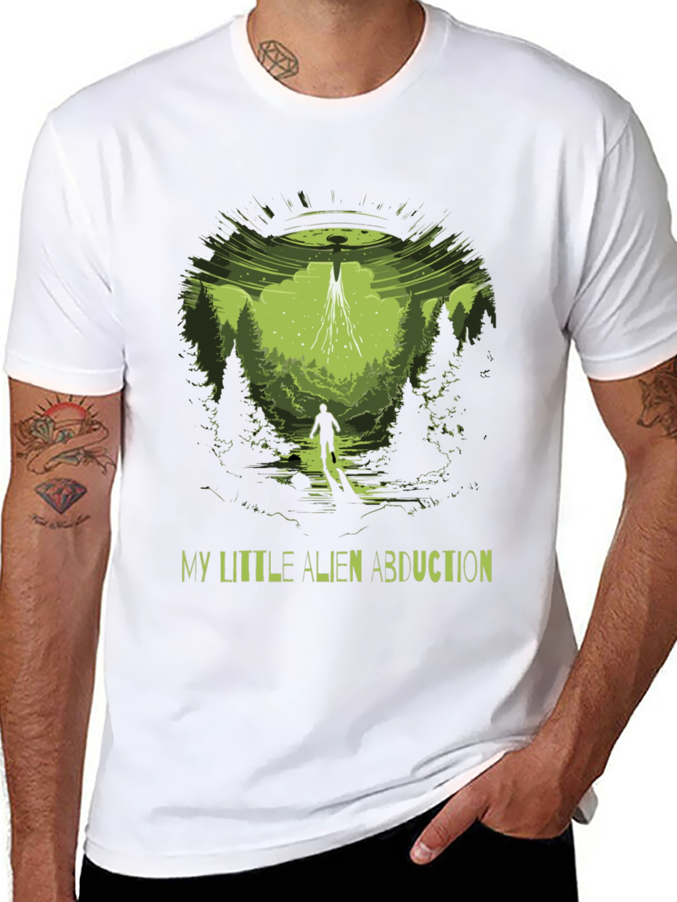 Alien Abduction Graphic T-Shirt