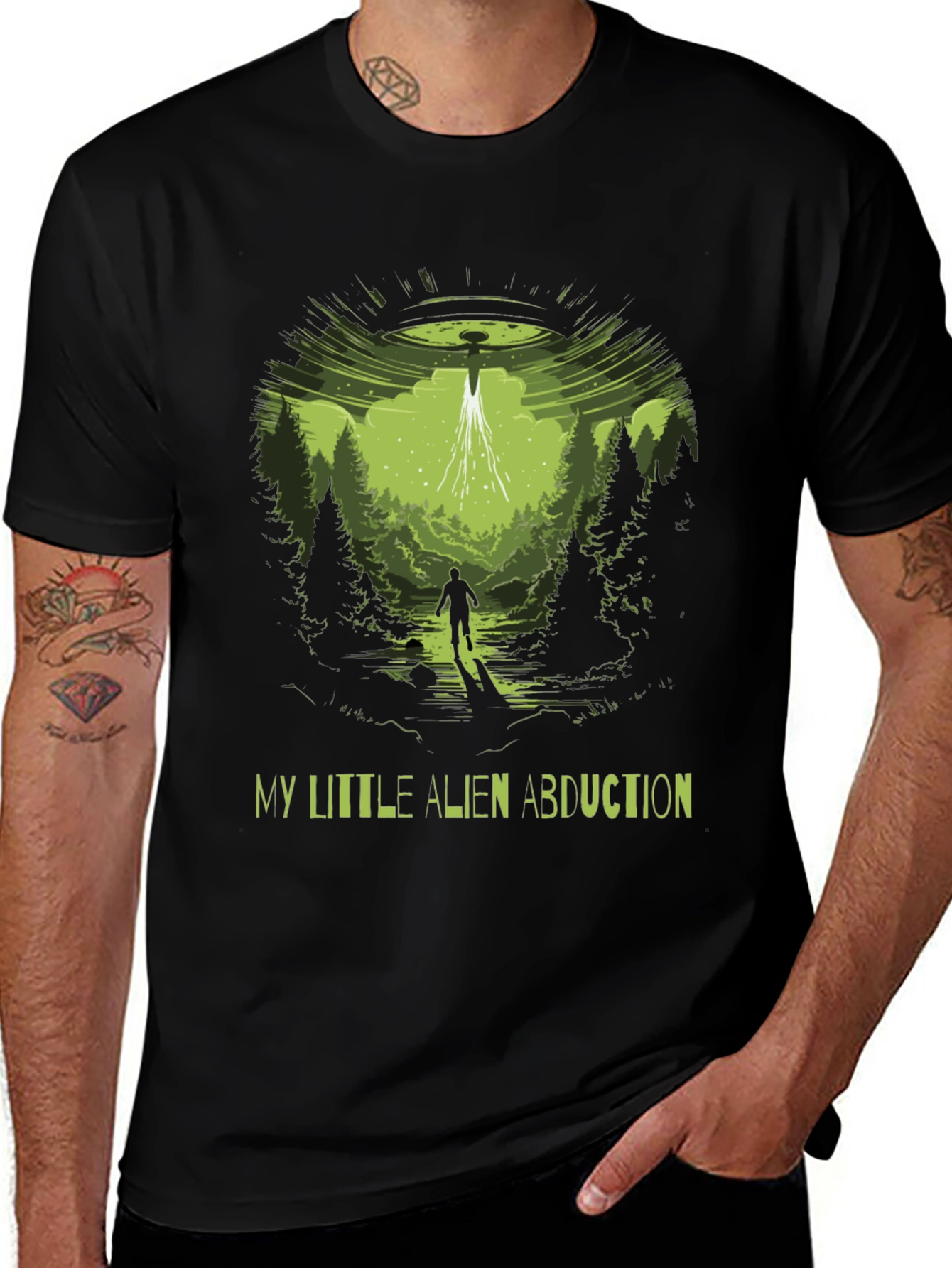 Alien Abduction Graphic T-Shirt