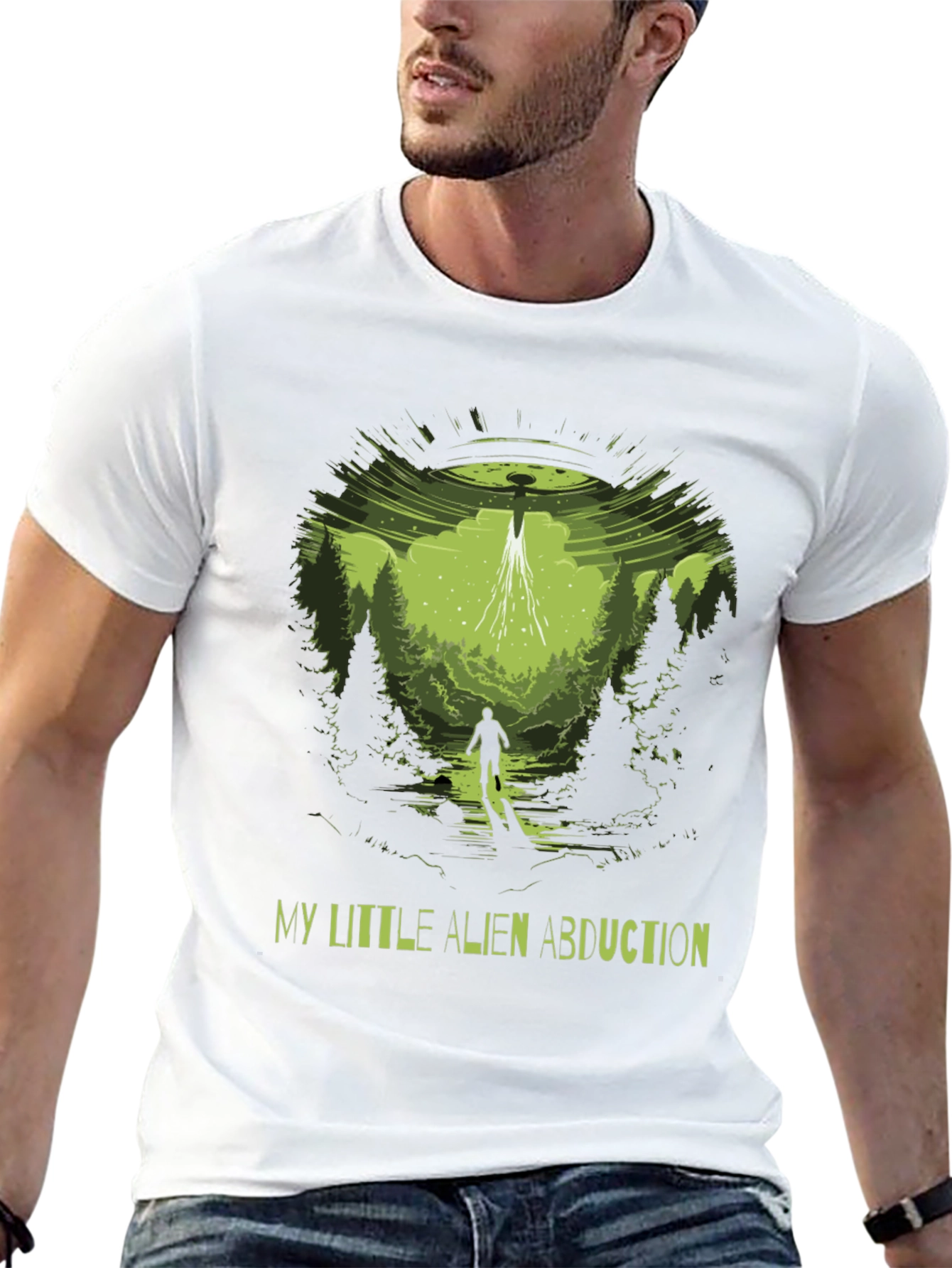Alien Abduction Graphic T-Shirt