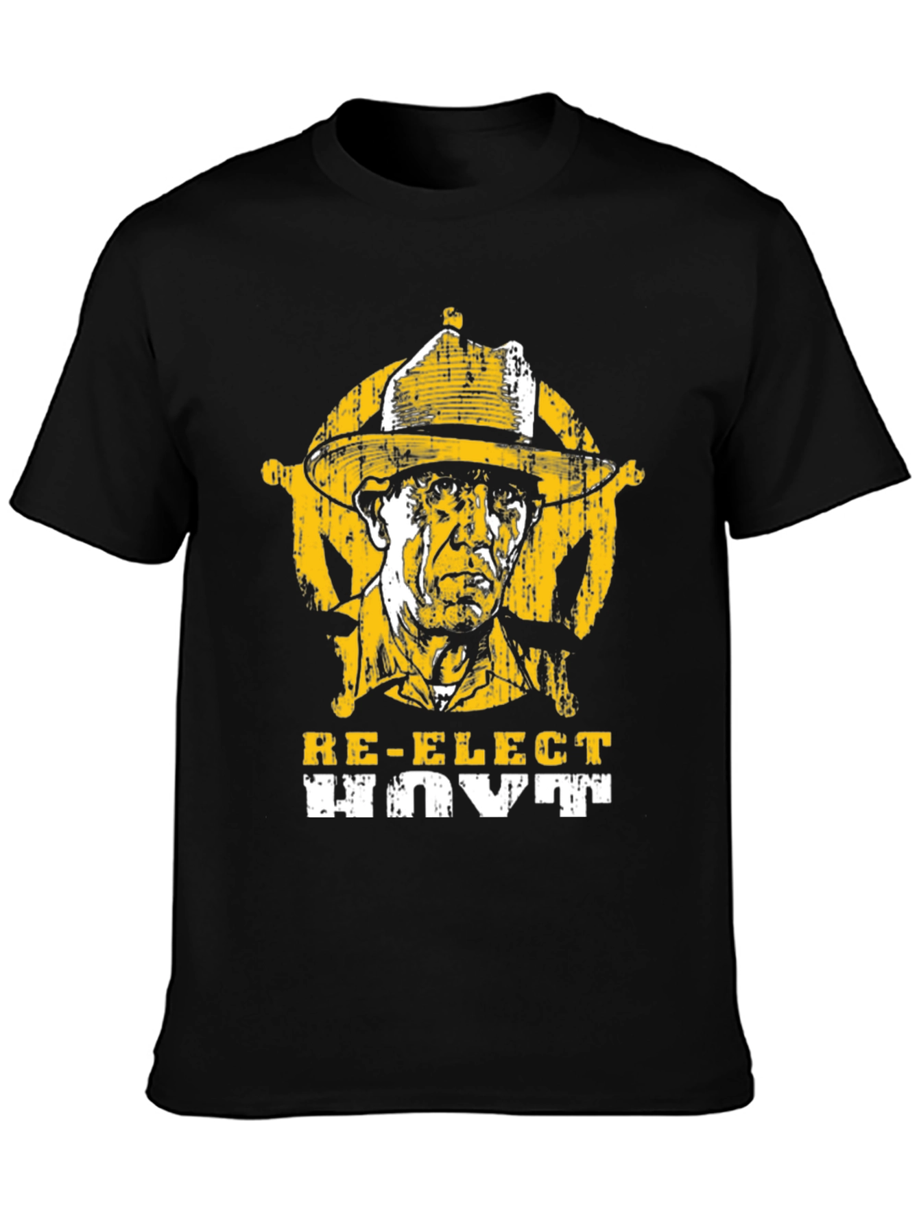 Re-Elect Hoyt Black Graphic T-Shirt