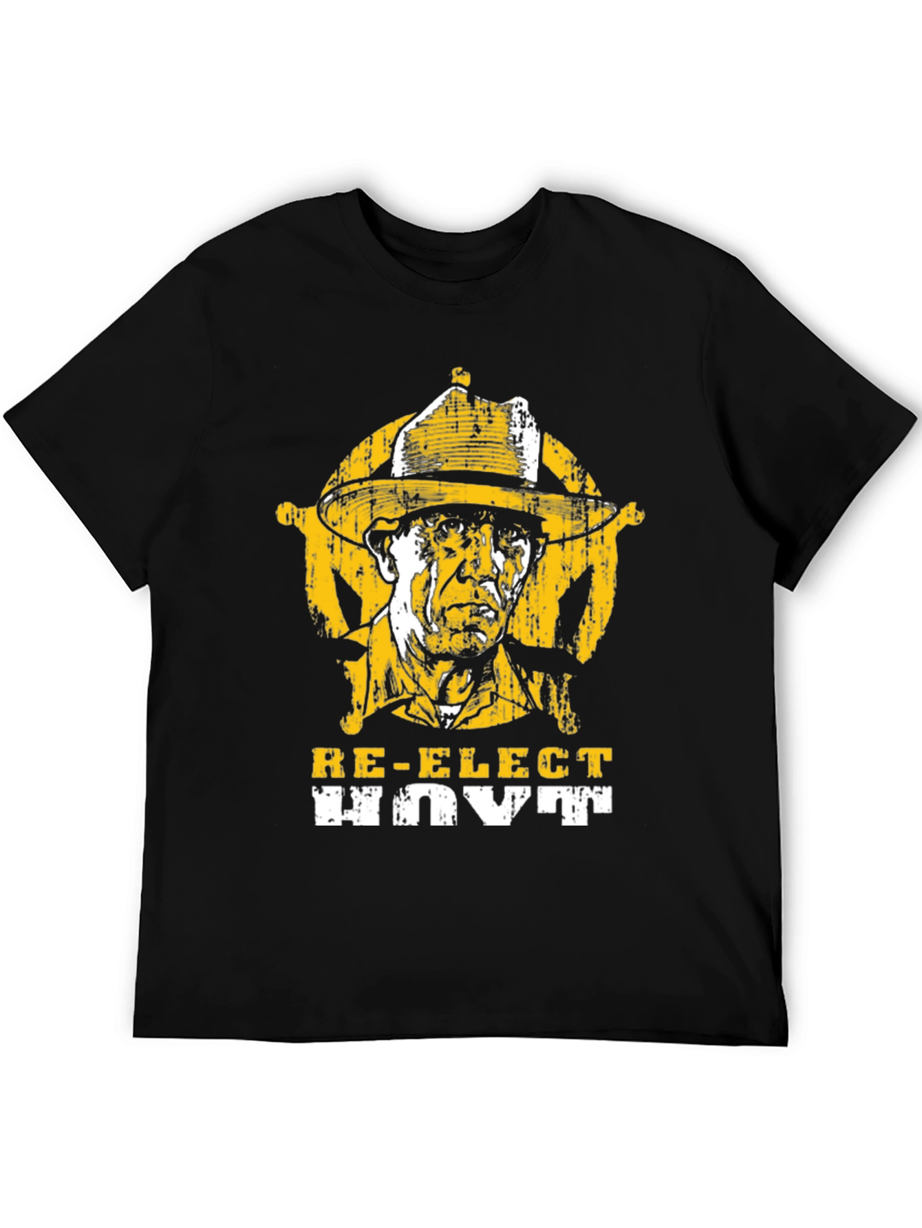 Re-Elect Hoyt Black Graphic T-Shirt