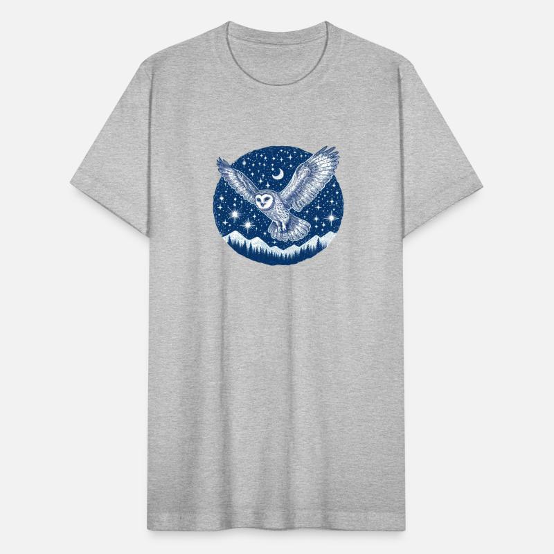 Starry Blue Sky: Owl in Flight