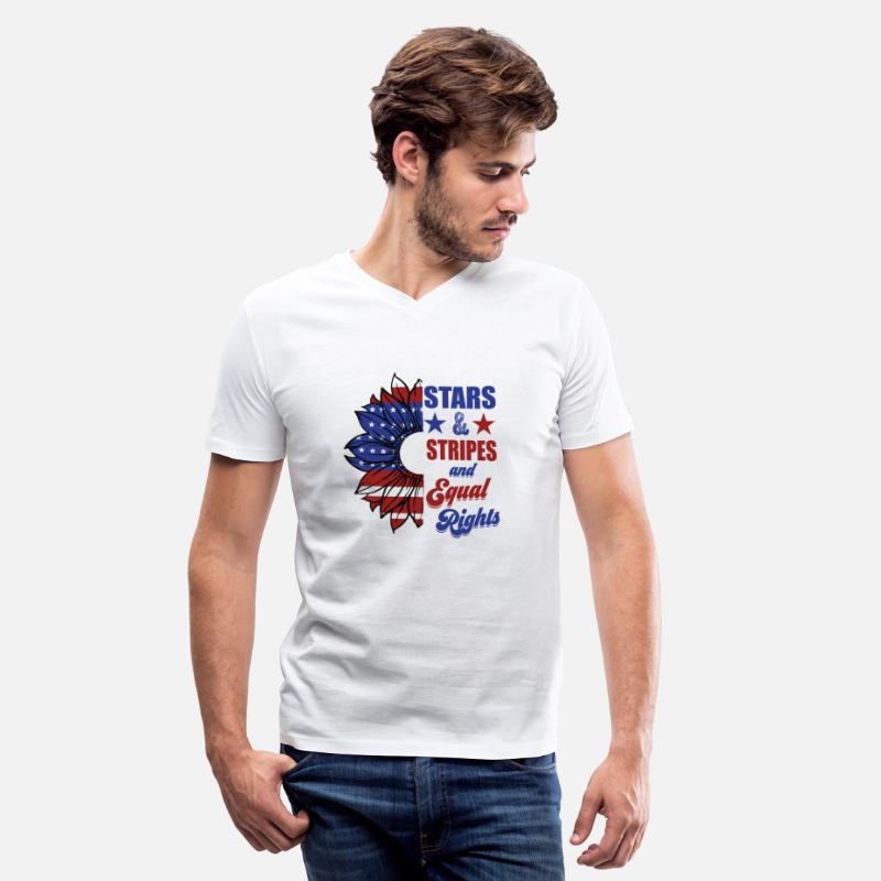 Stars and stripes and equal rights half sunflower