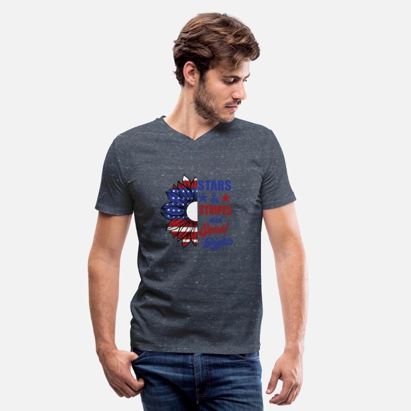 Stars and stripes and equal rights half sunflower
