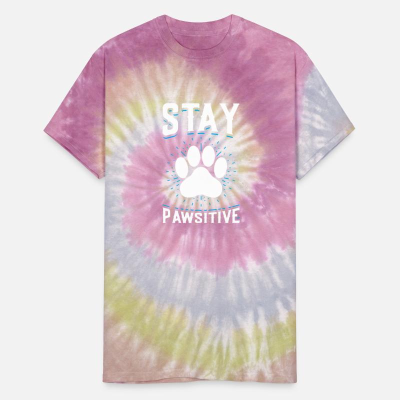 Stay Pawsitive Funny Dog Pawprint Animal Lover