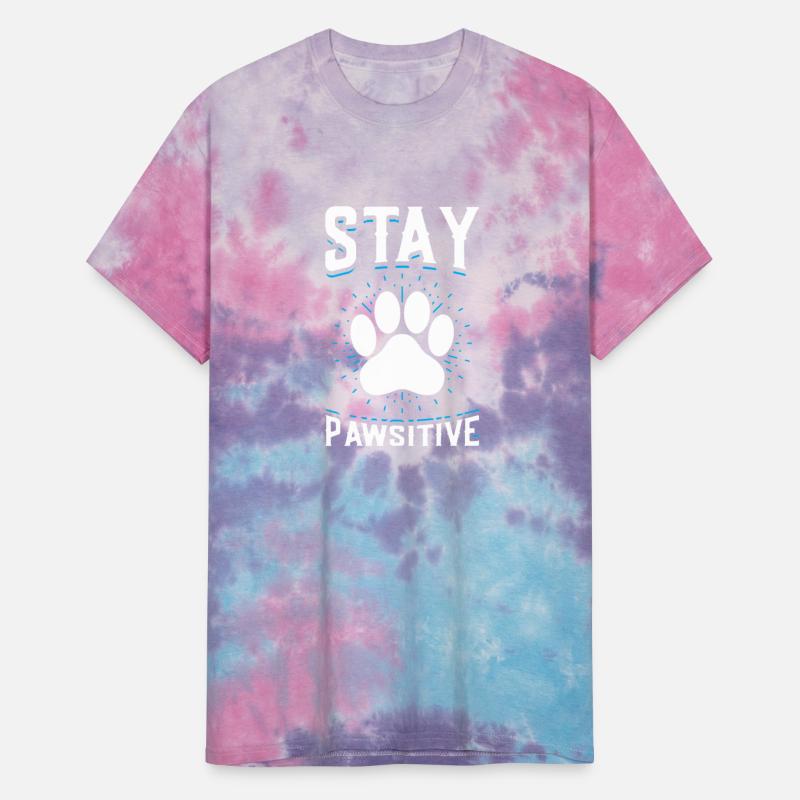 Stay Pawsitive Funny Dog Pawprint Animal Lover