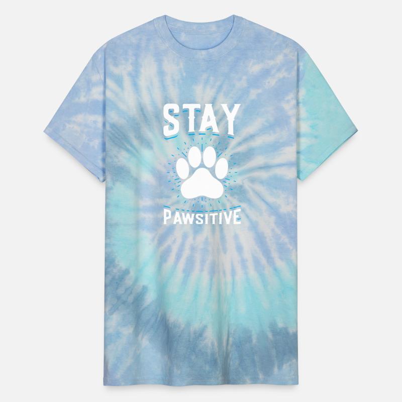Stay Pawsitive Funny Dog Pawprint Animal Lover