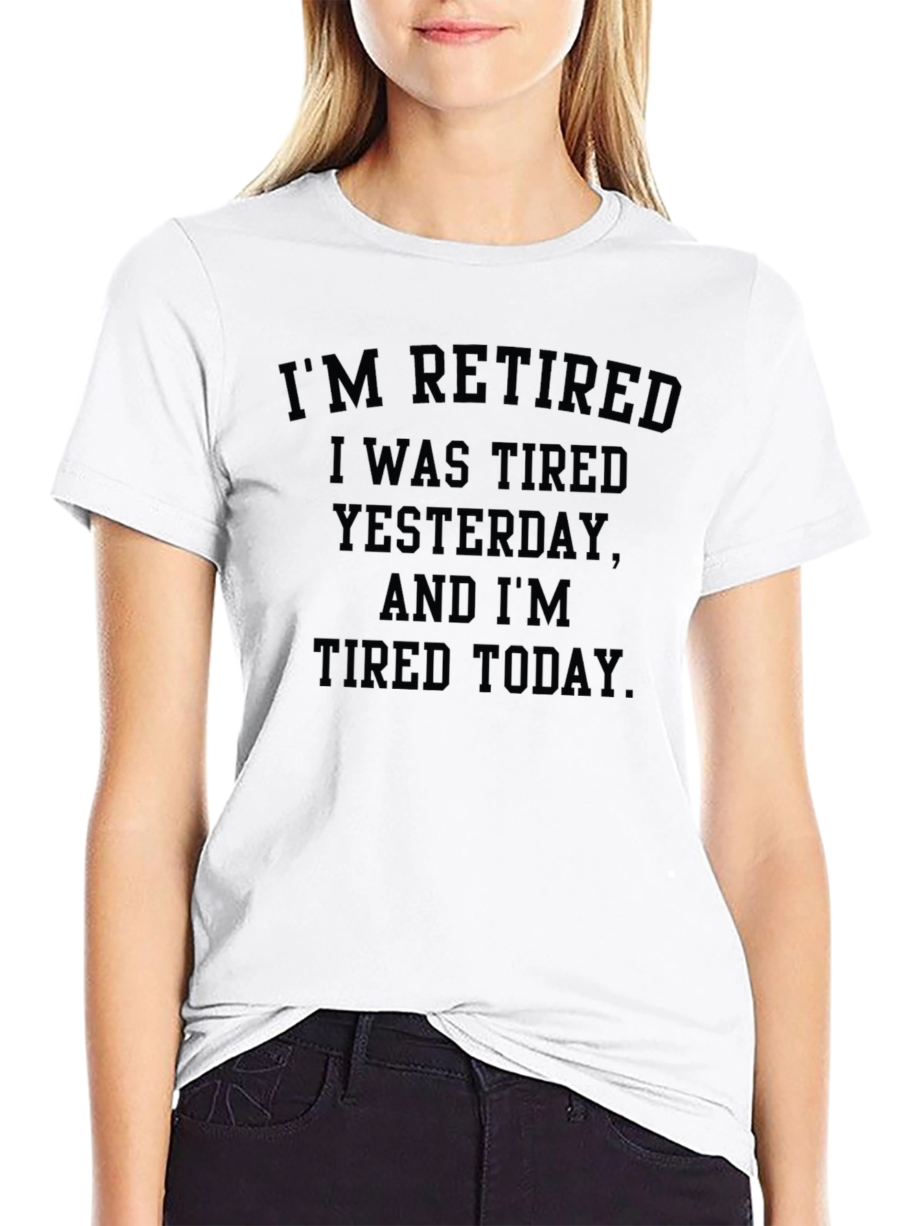 Retired and Tired T-Shirt - Black