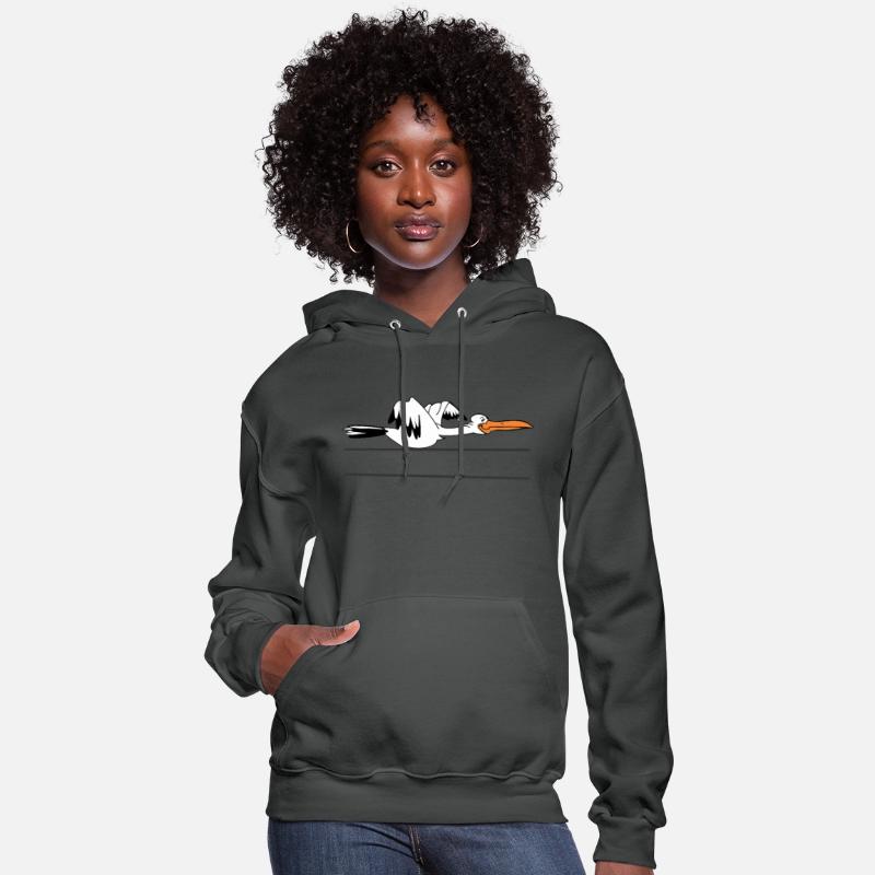 Stork with Banner – Add Your Own Text