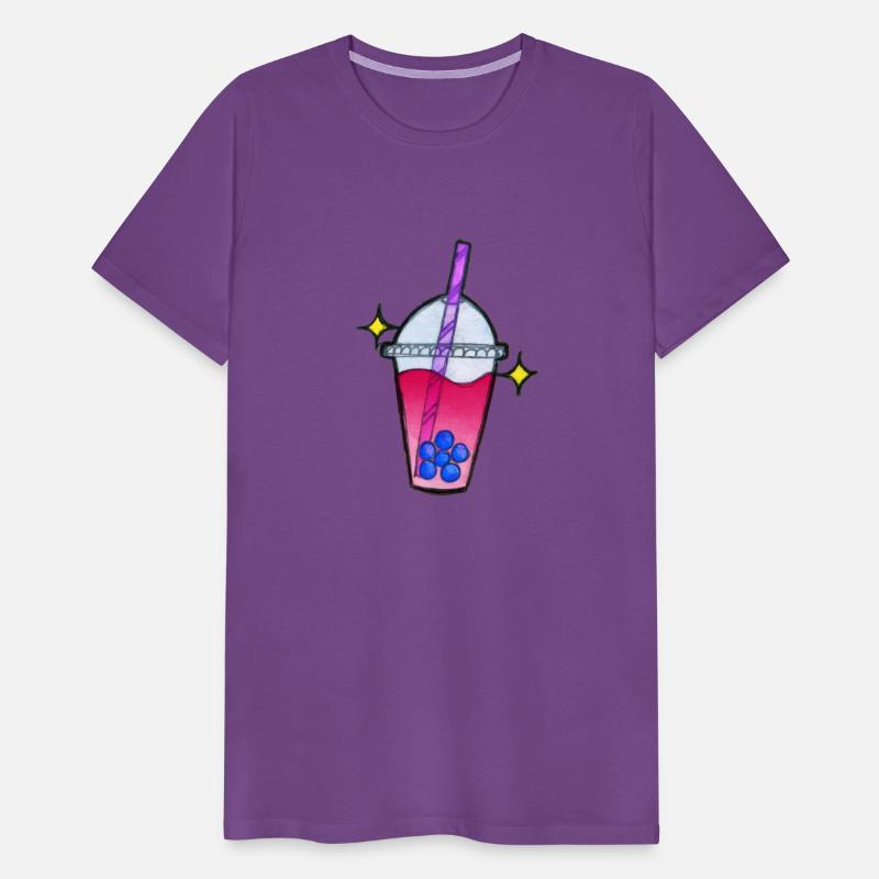 Subtle LGBTQ Bisexual Pride Watercolor Bubble Tea