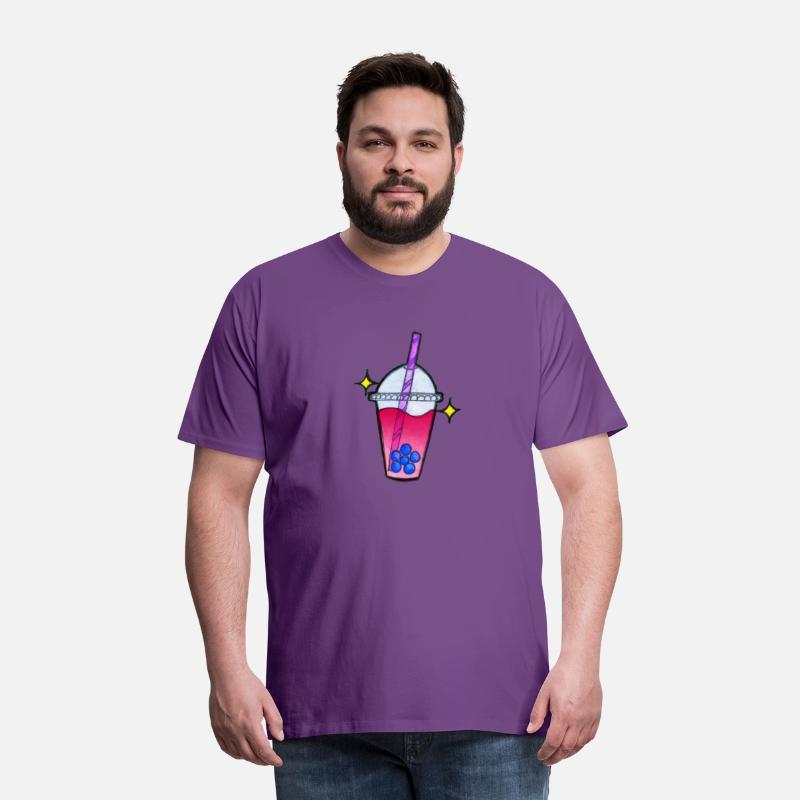 Subtle LGBTQ Bisexual Pride Watercolor Bubble Tea