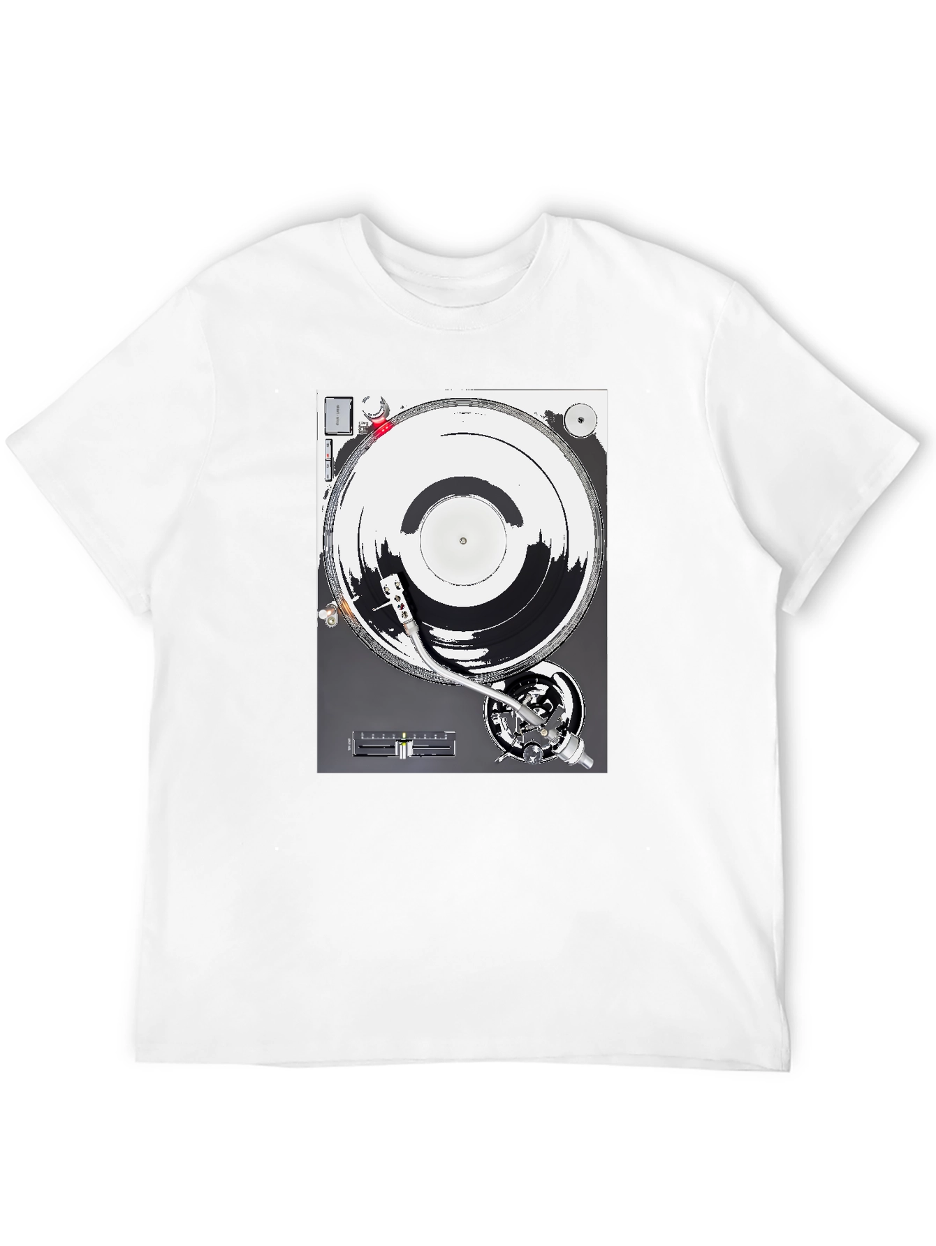 DJ Turntable Graphic T-Shirt - Black