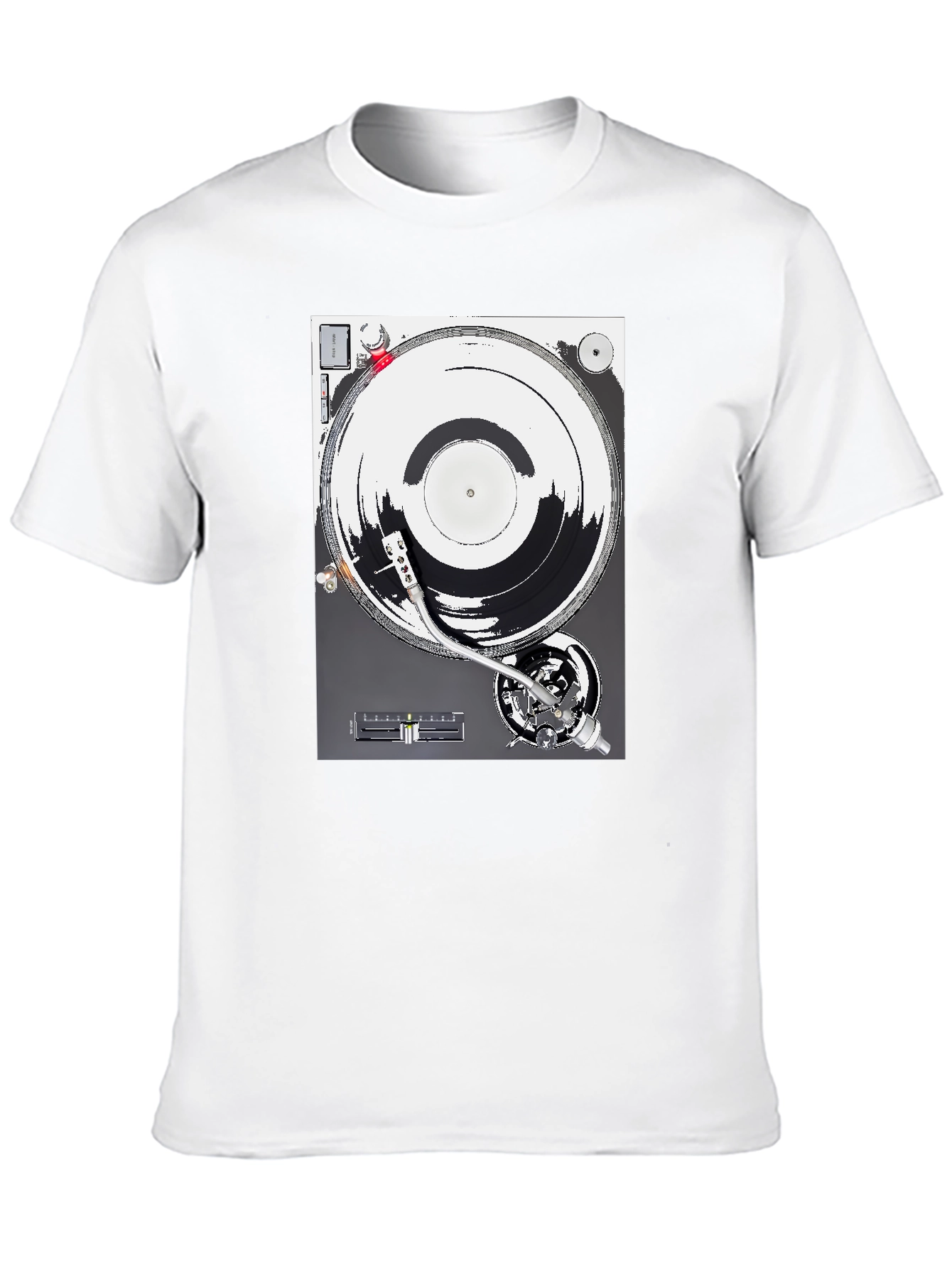 DJ Turntable Graphic T-Shirt - Black