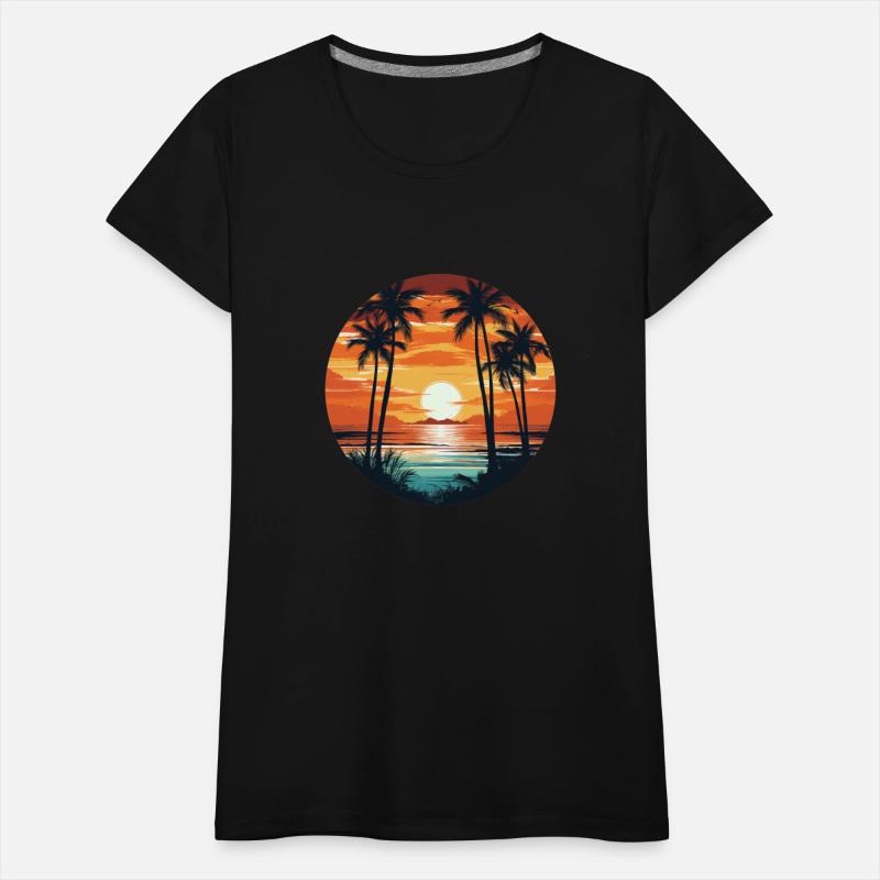 Summer sunset on the beach