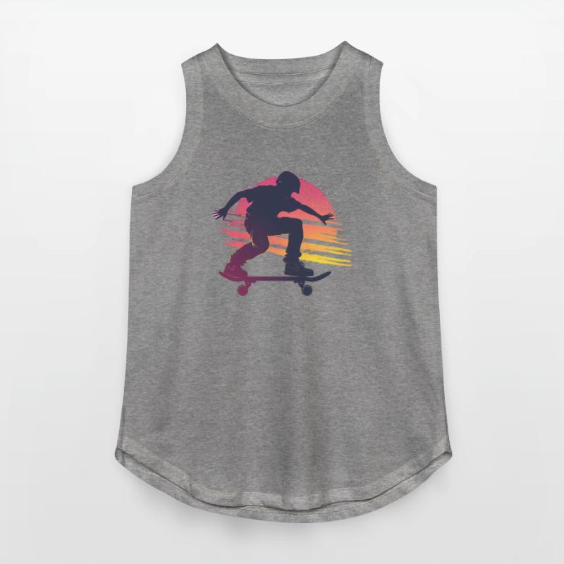 Sunset Skateboarder Urban Vibes