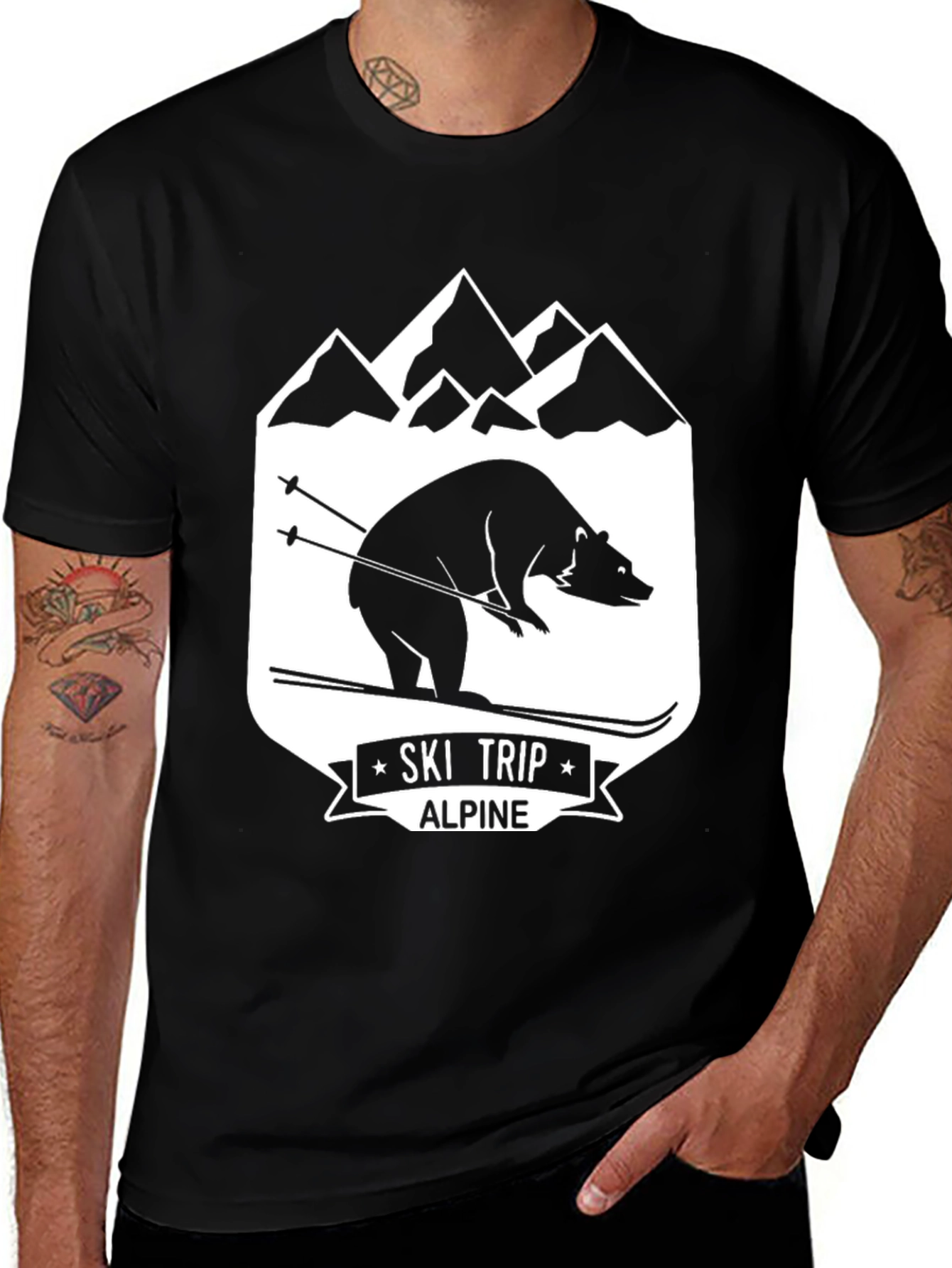 Ski Trip Alpine Bear T-Shirt