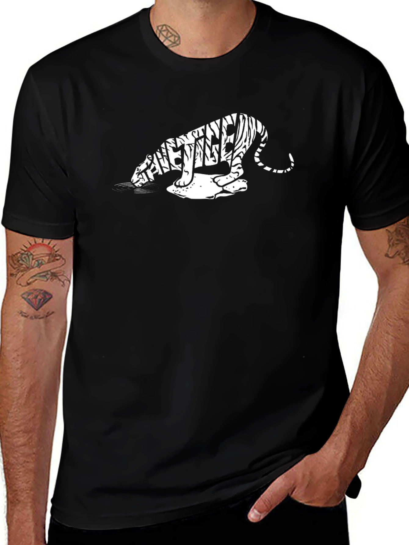 Tiger Tee: Graphic Print T-Shirt