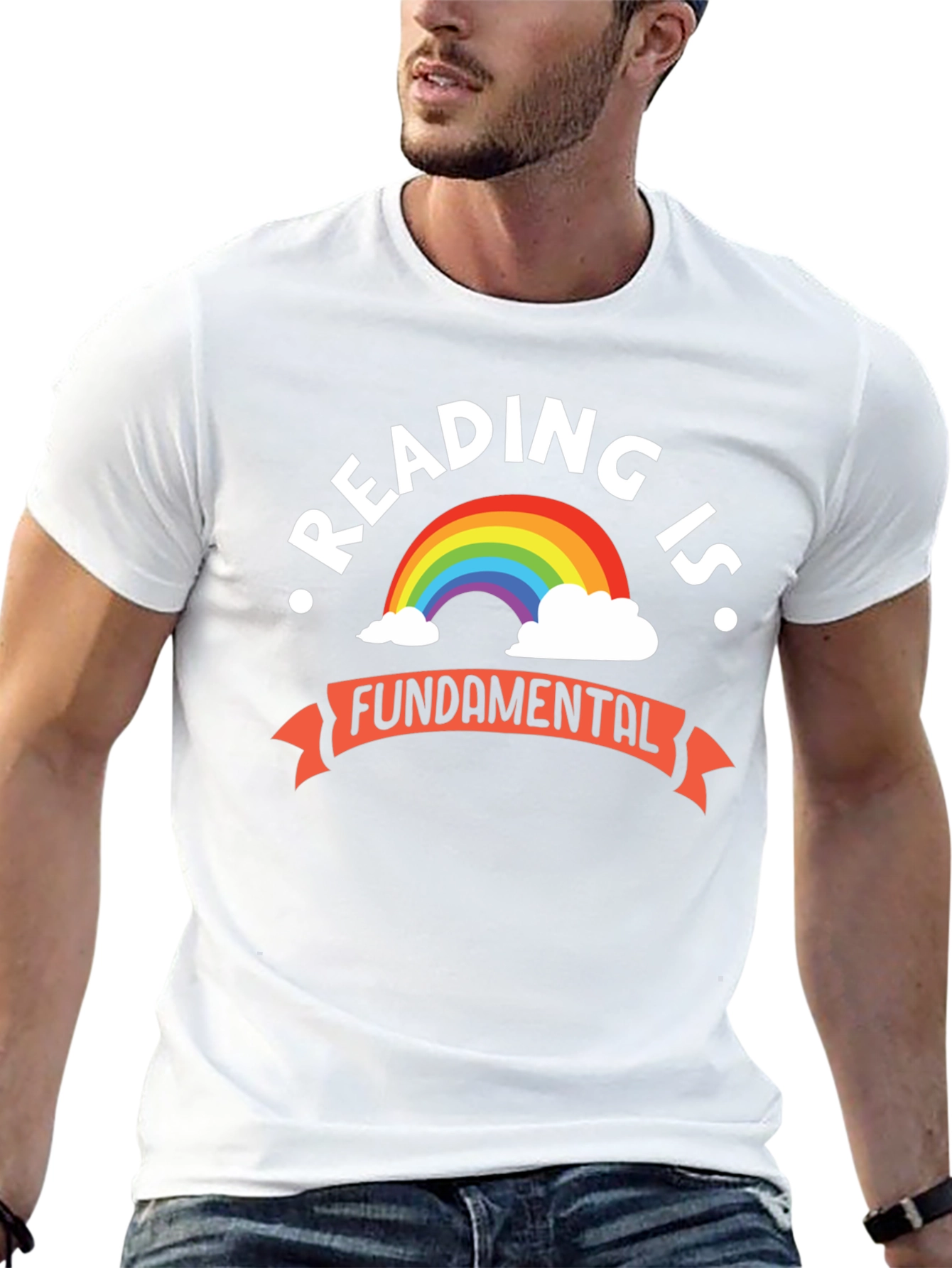 Reading Is Fundamental Rainbow Graphic Tee