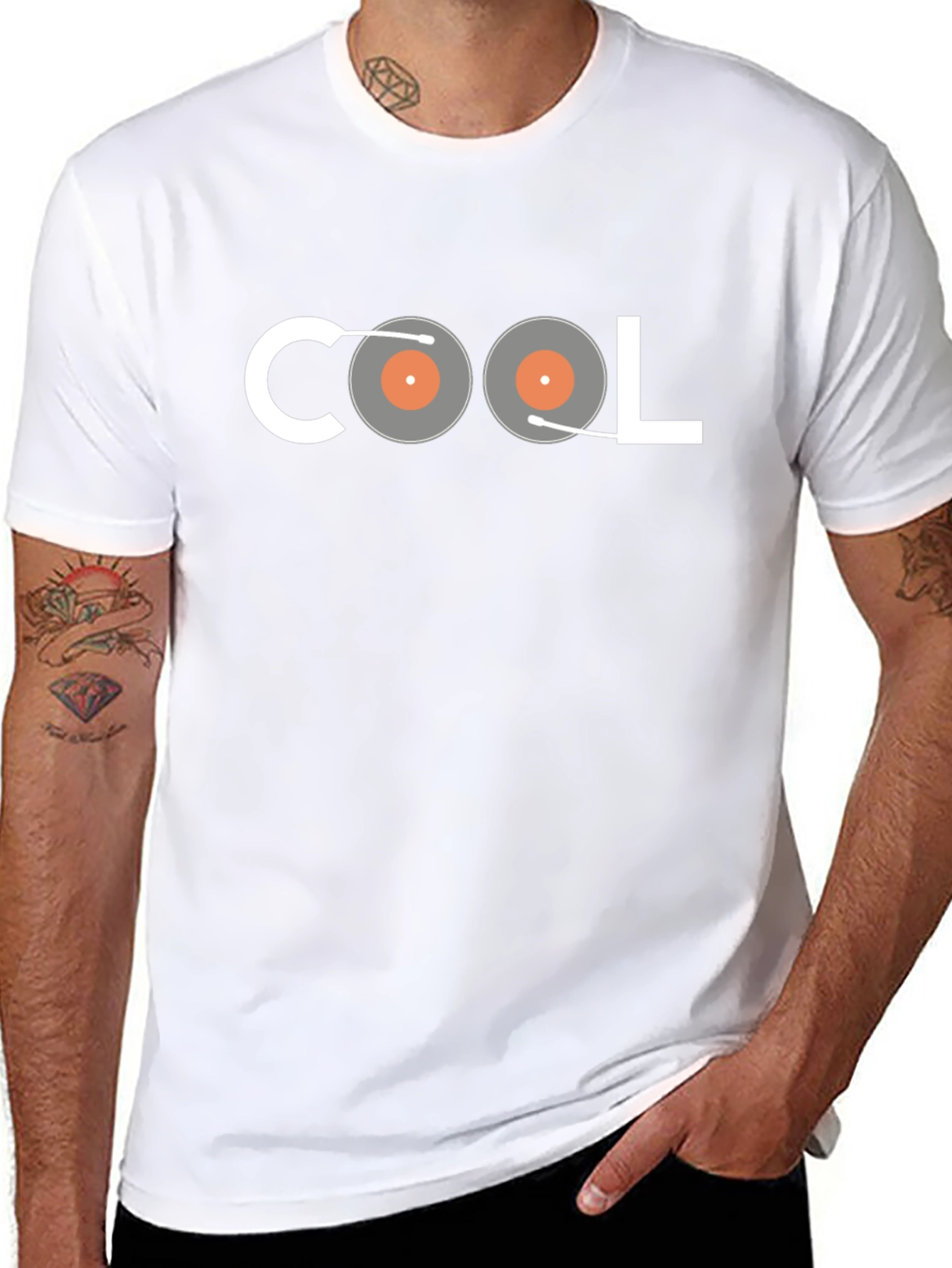 Cool Record Player Graphic T-Shirt