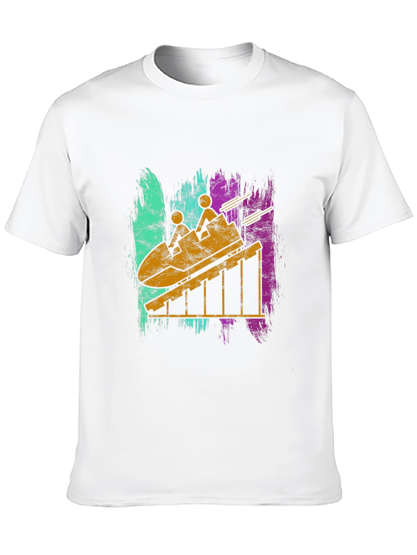 Retro Roller Coaster Graphic T-Shirt