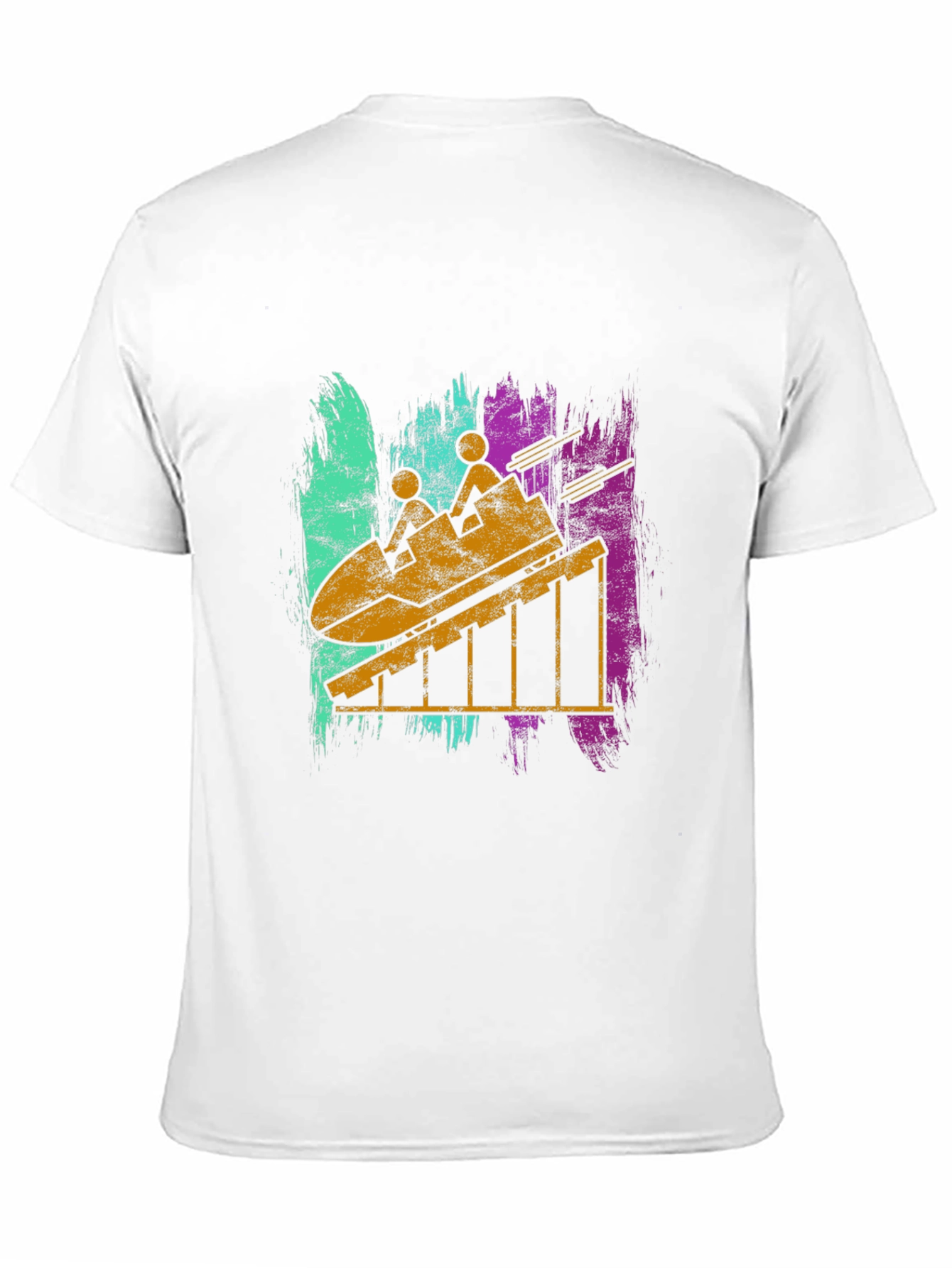Retro Roller Coaster Graphic T-Shirt