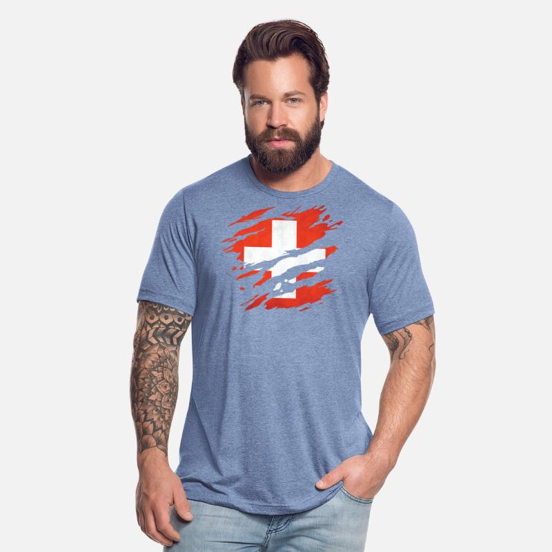 Switzerland - national flag, scratches, cracks
