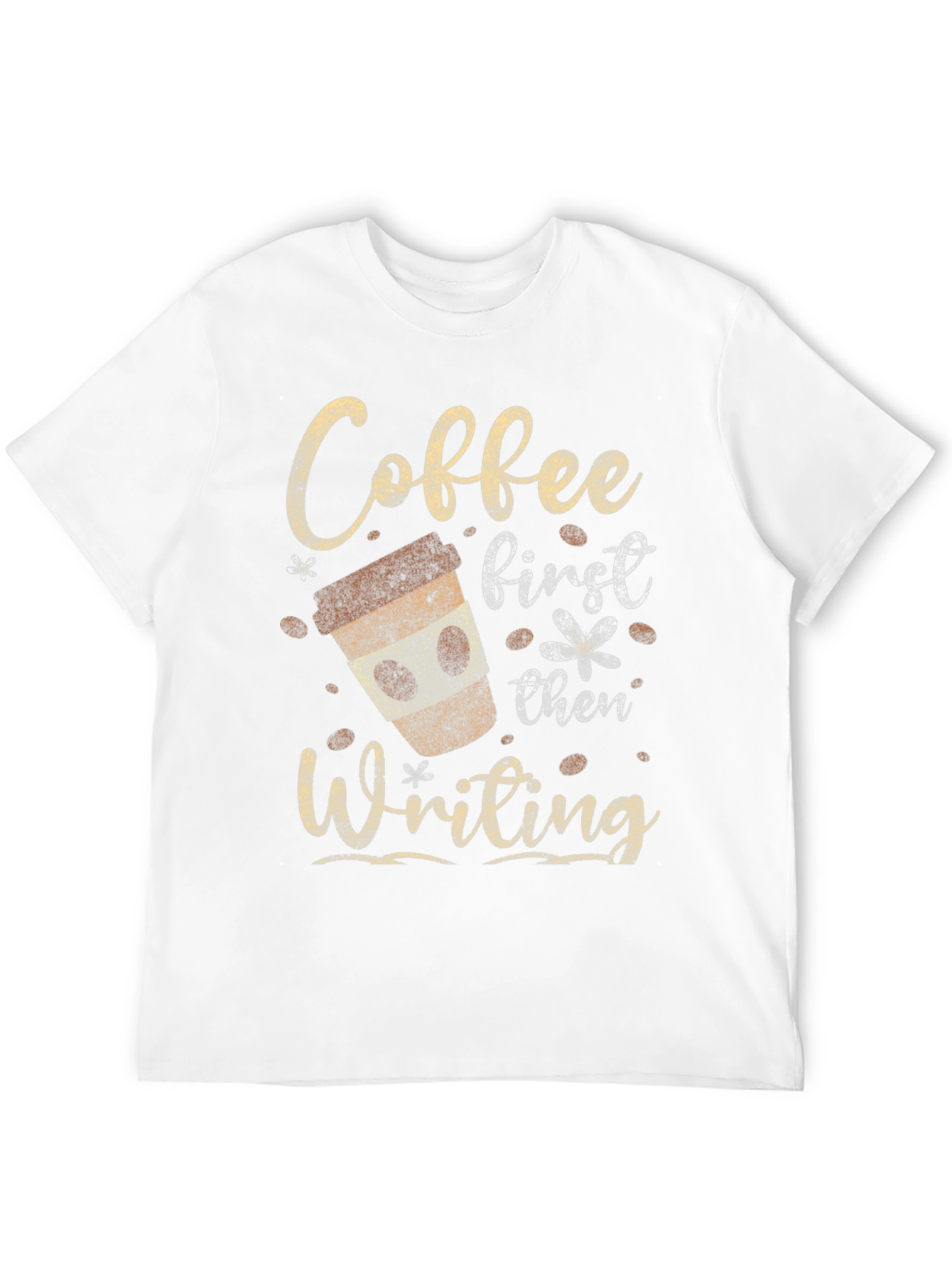 Coffee First Then Writing Graphic Tee