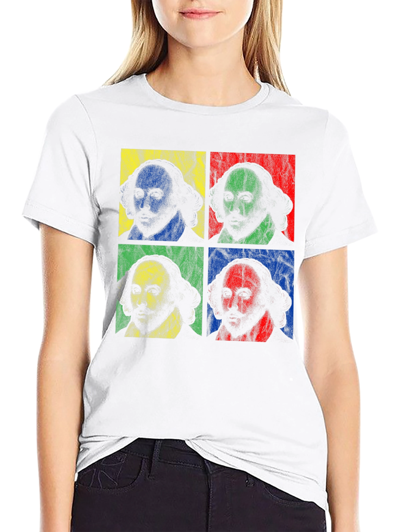 Shakespeare Pop Art T-Shirt - Literary Style