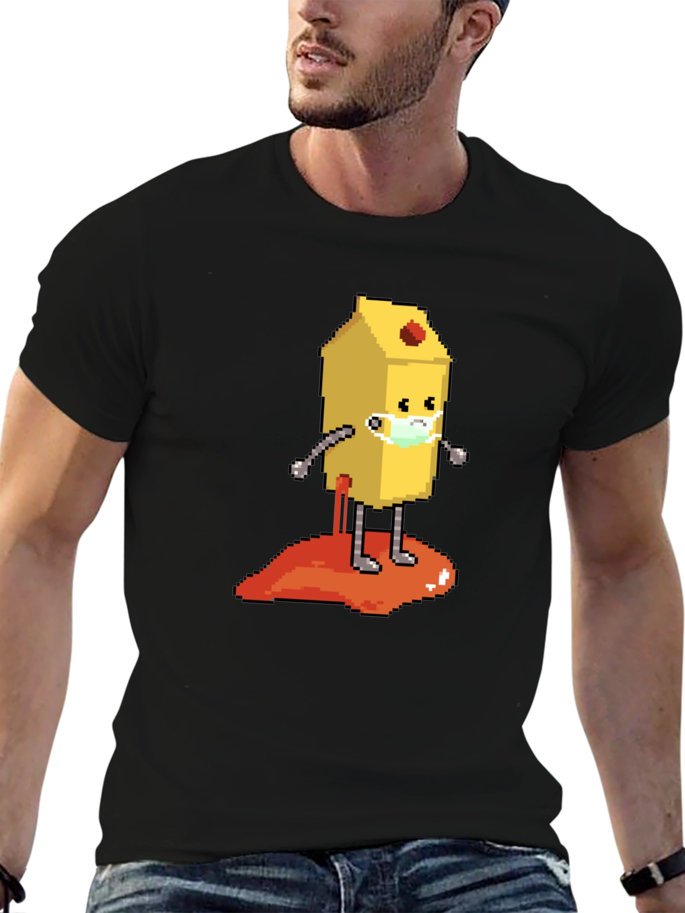 Pixel Art Game Character Graphic Tee