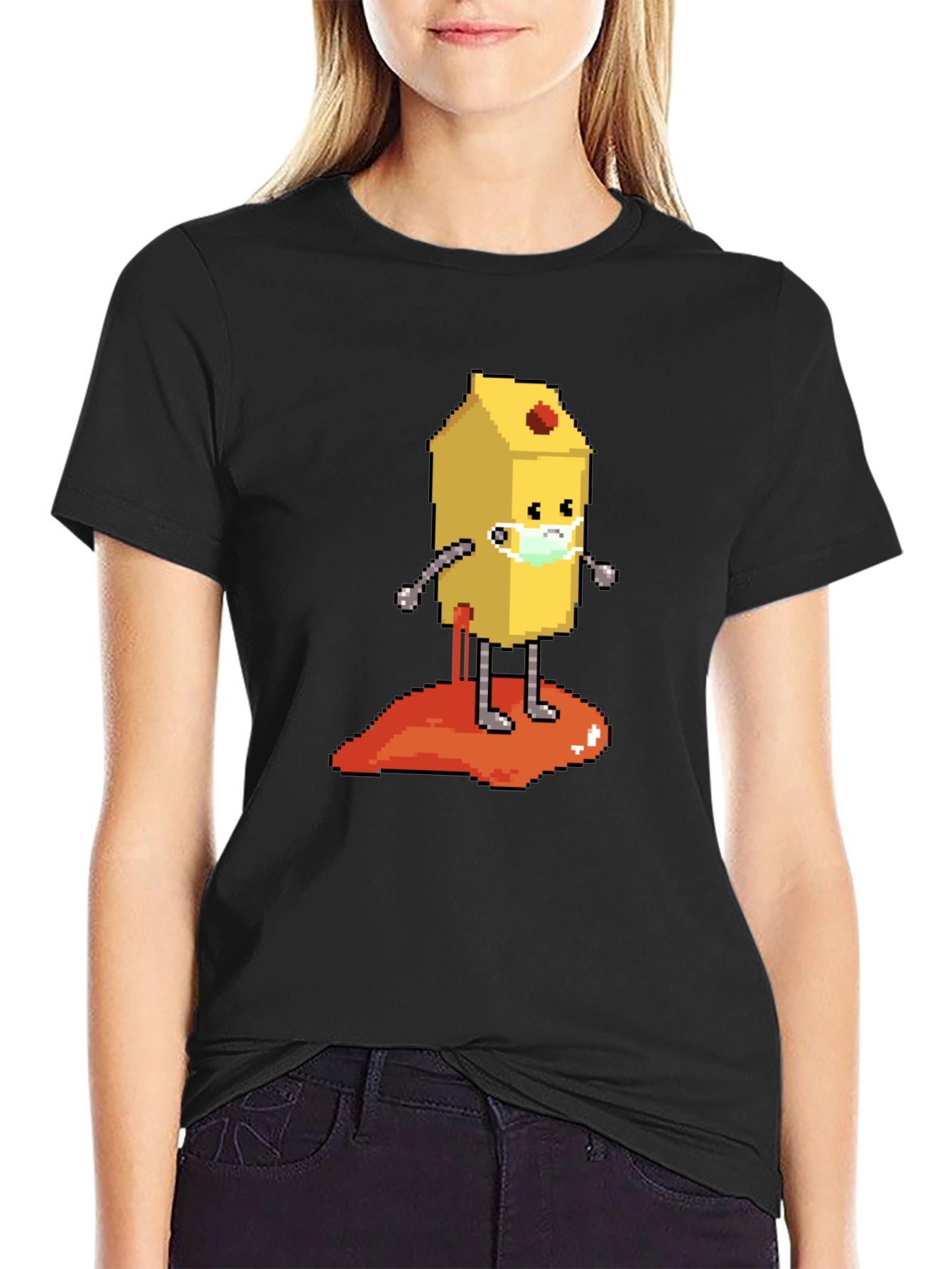 Pixel Art Game Character Graphic Tee