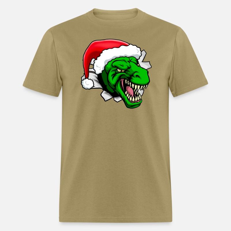 T-Rex Dinosaur Santa Claus Christmas Holiday Hat