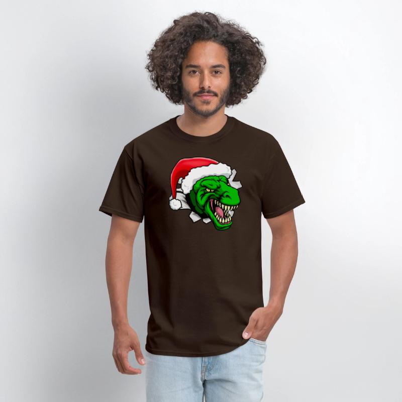 T-Rex Dinosaur Santa Claus Christmas Holiday Hat