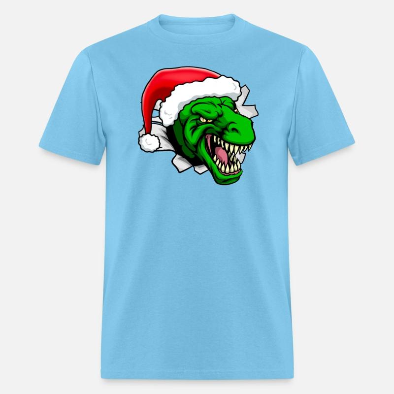 T-Rex Dinosaur Santa Claus Christmas Holiday Hat