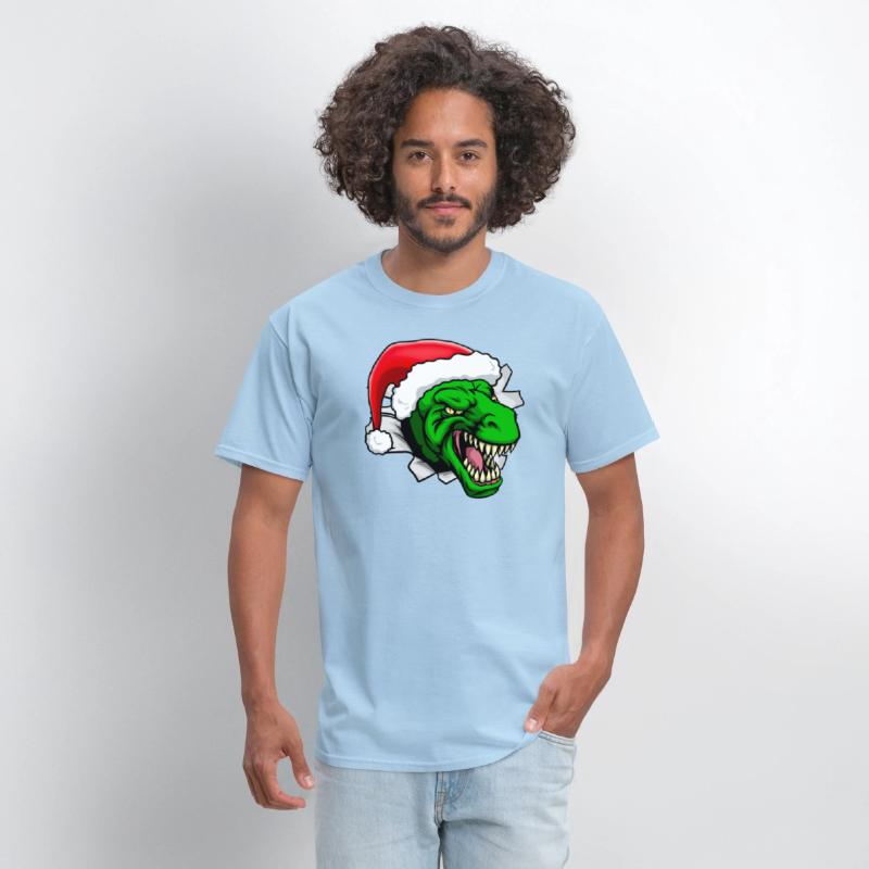 T-Rex Dinosaur Santa Claus Christmas Holiday Hat