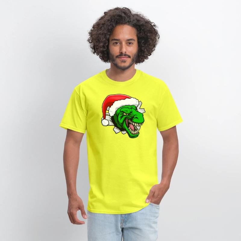 T-Rex Dinosaur Santa Claus Christmas Holiday Hat