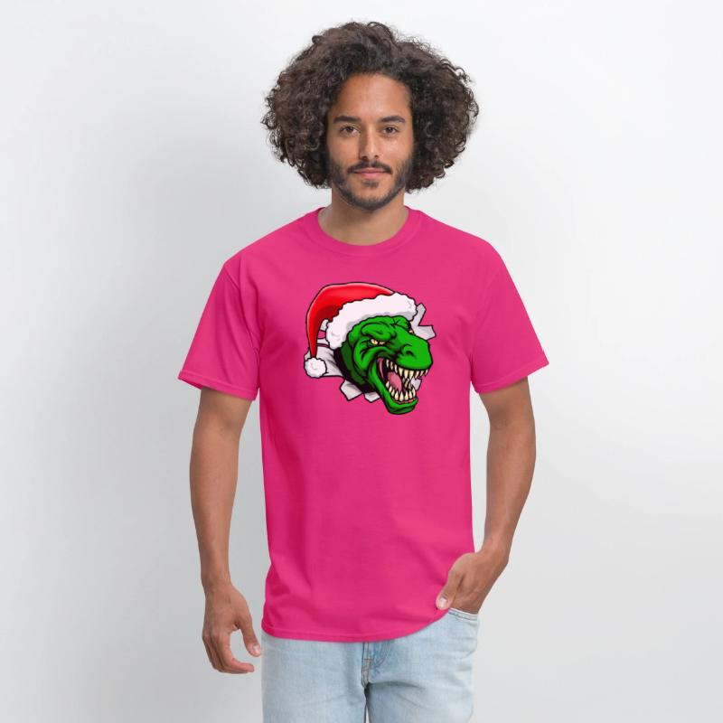 T-Rex Dinosaur Santa Claus Christmas Holiday Hat