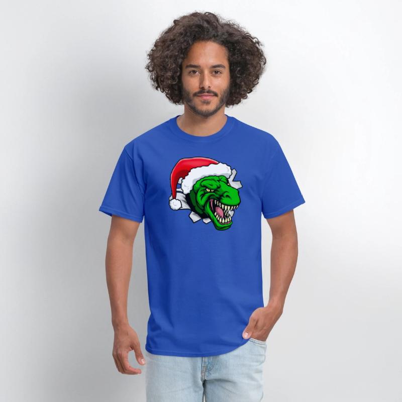 T-Rex Dinosaur Santa Claus Christmas Holiday Hat