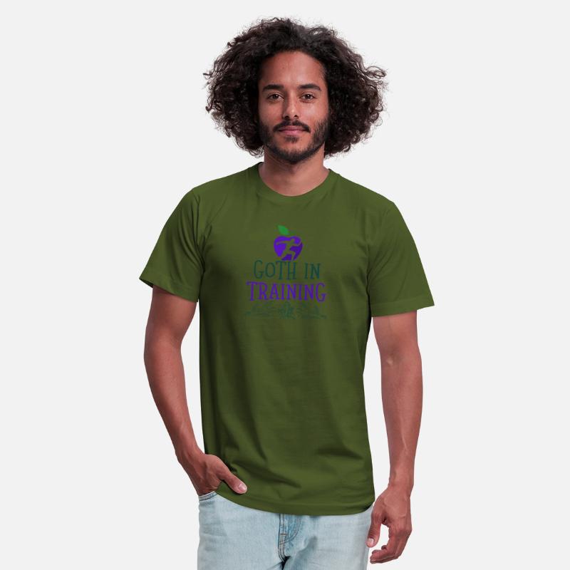 t shirt design maker with a goth in training quote